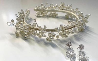 Handmade accessories, including tiaras