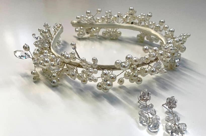 Handmade accessories, including tiaras